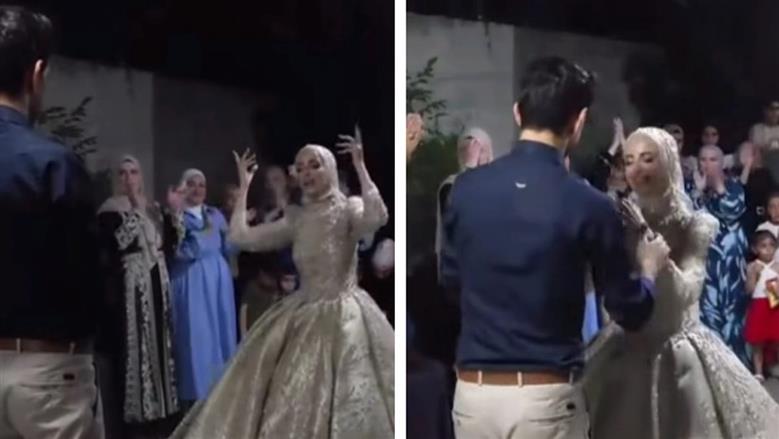 فيديو يخطف القلوب.. عروس لبنانية تغني لزوجها الأصم بلغة الإشارة