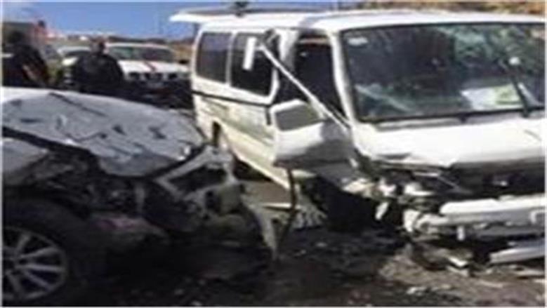 6 مشاهد من حادث تصادم وزير الكهرباء وزوجته بطريق «مصر - إسكندرية» الصحراوي