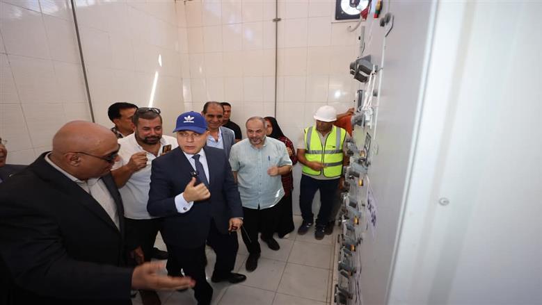 محافظ كفر الشيخ يفتتح مشروع محطة رفع صرف صحي شنو