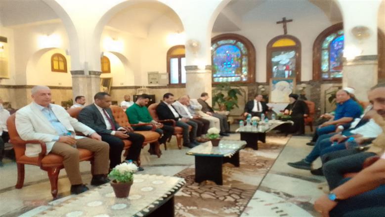 محافظ أسيوط يزور دير السيدة العذراء بجبل درنكة