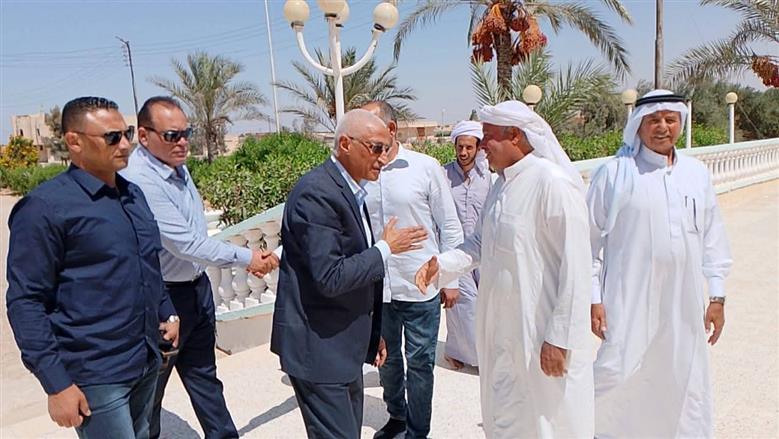 زيارة محافظ شمال سيناء لقرية الجورة 