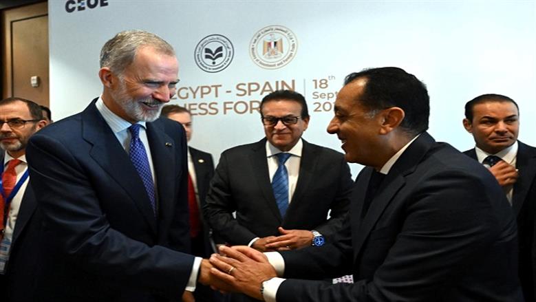 مدبولي يستقبل ملك إسبانيا في مقر مجلس الوزراء