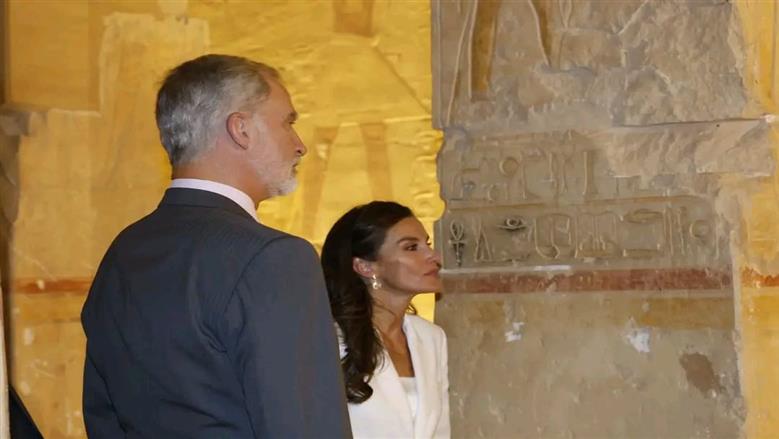زيارة ملك إسبانيا للأقصر