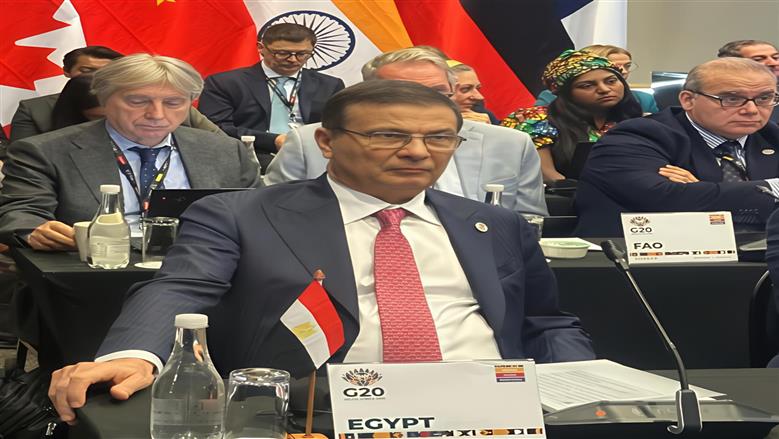وزير الزراعة بـ«قمة العشرين»: يجب توحيد الجهود العالمية لبناء نظم غذائية مرنة
