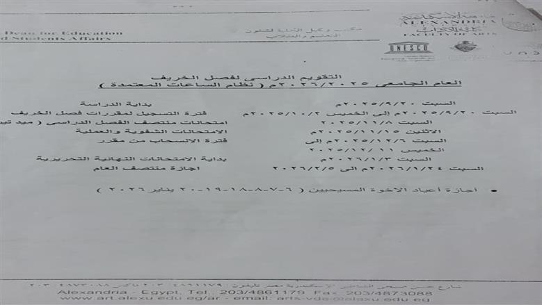 كلية الآداب جامعة الإسكندرية