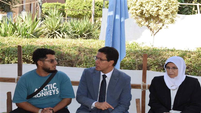جولة رئيس جامعة بنها 