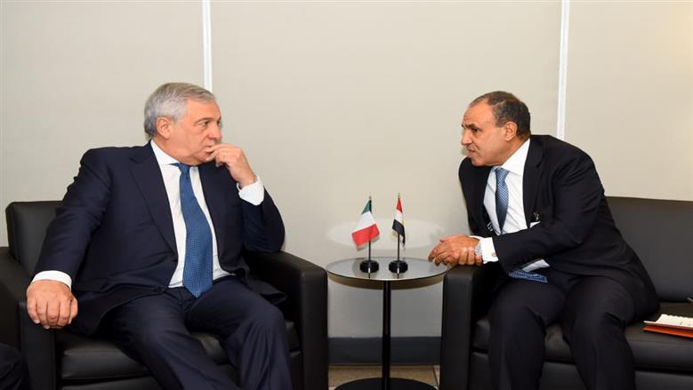 وزيرا خارجية مصر وإيطاليا يؤكدان أهمية إقامة مشروع ربط كهربائي بين البلدين