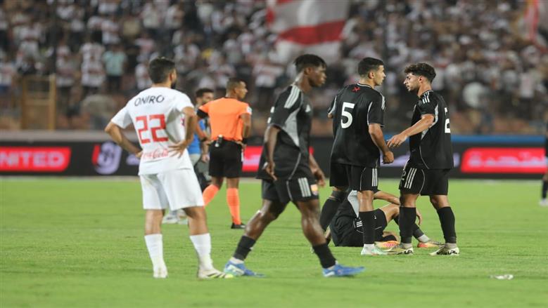 لقطات من مباراة الزمالك والجونة في دوري نايل