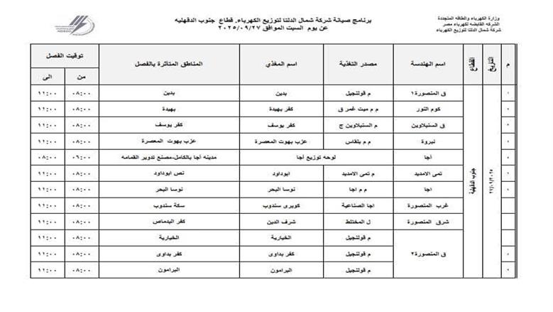 قطع الكهرباء