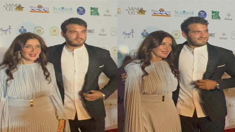 نجل غادة عادل يخطف الأنظار على «ريد كاربت» مهرجان الغردقة لسينما الشباب