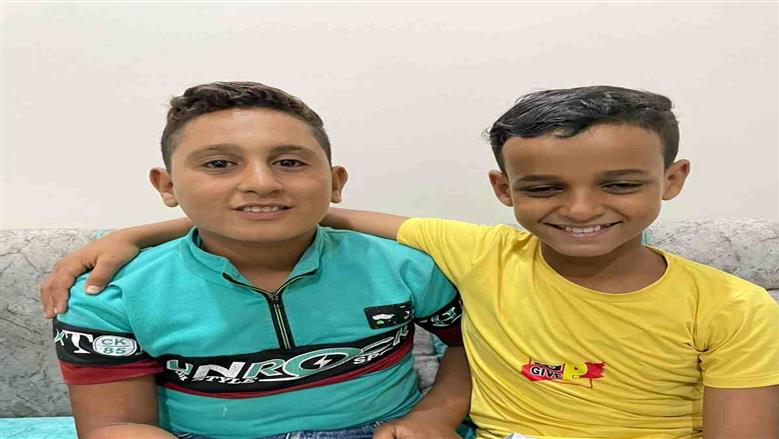 الطفلان أحمد وعبدالرحمن