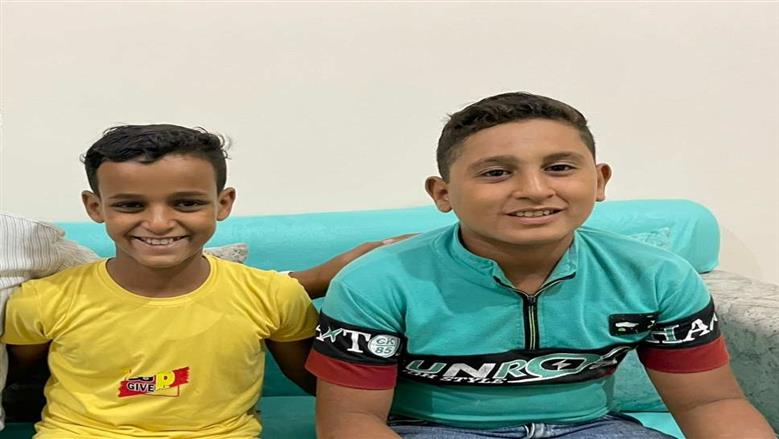الطفلان أحمد وعبدالرحمن