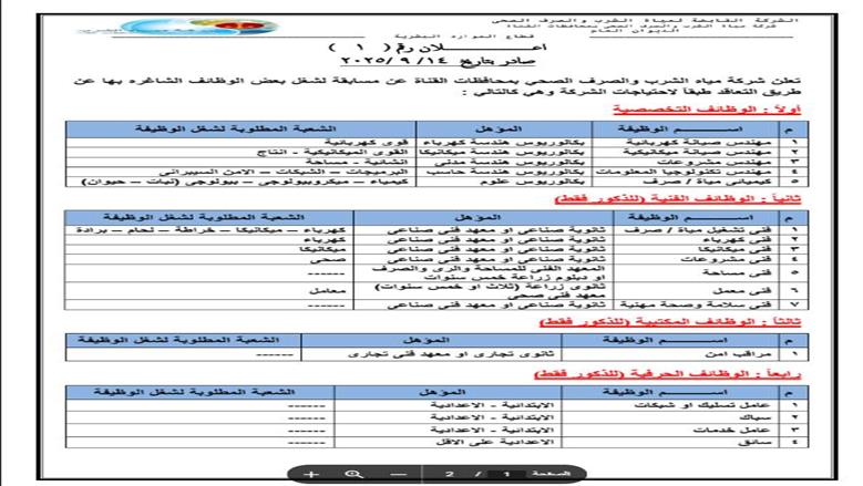 وظائف