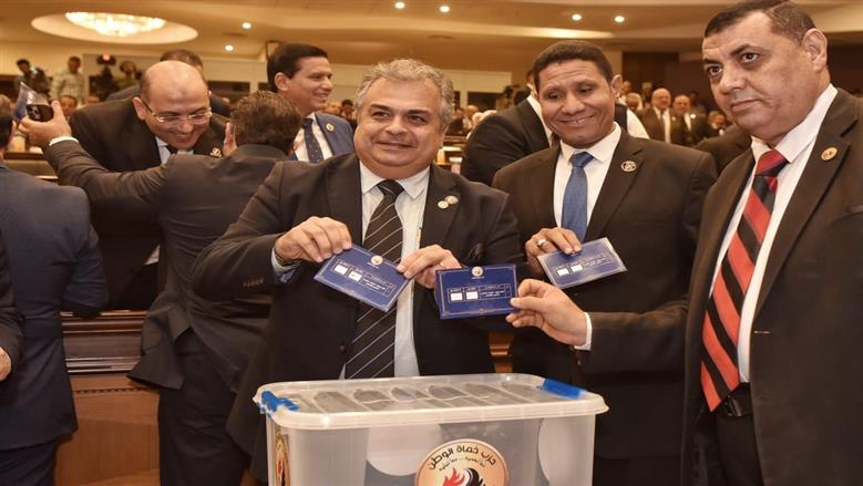 الانتخابات الداخلية لحزب حماة الوطن بحضور قيادات الحزب ونواب المجالس النيابية