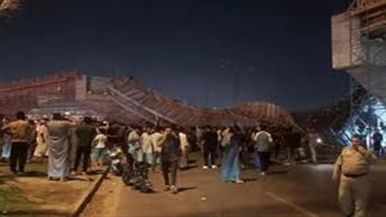 إصابات جراء سقوط جسر قيد الإنشاء بمحافظة كربلاء
