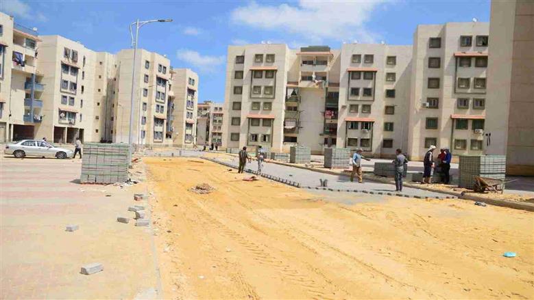 أعمال الرصف ببورسعيد