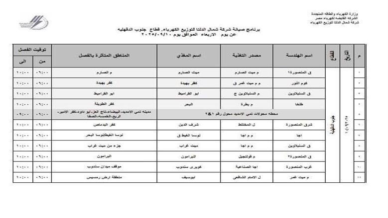 قطع الكهرباء