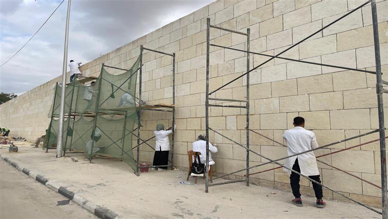 بدء صيانة سور مجرى العيون ضمن خطة إعادة تطوير منطقة السيدة عائشة