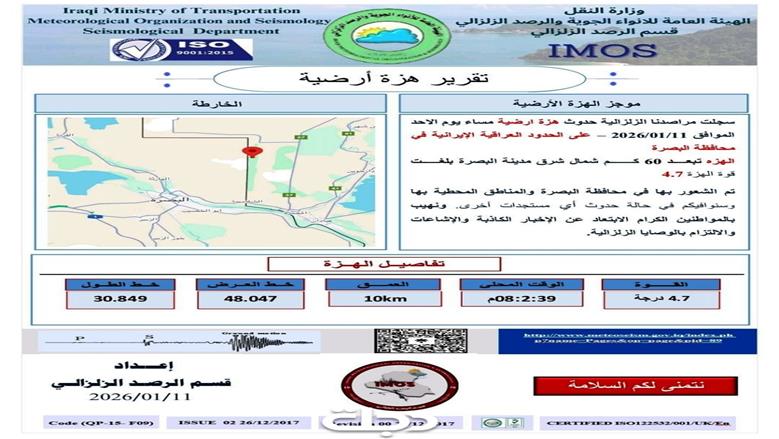 تفاصيل الهزة