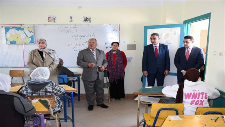 محافظ الفيوم يتفقد عدداً من لجان امتحانات الشهادة الإعدادية 2026