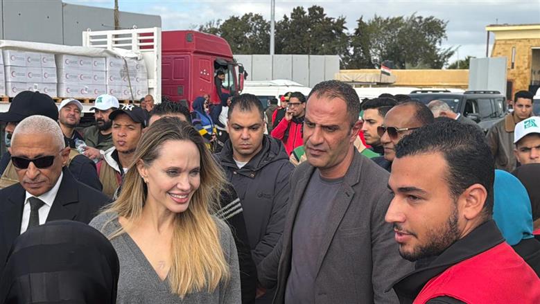 زيارة انجلينا جولي لمعبر رفح