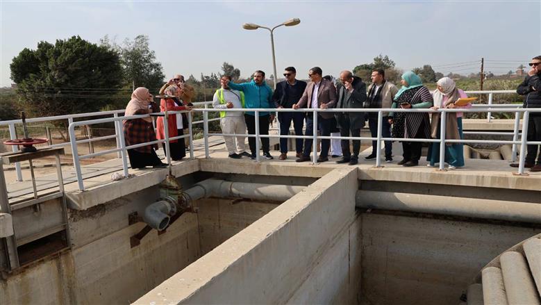 مياه القليوبية تتابع جاهزية محطة معالجة الصرف الصحي ببلتان للتشغيل بكامل طاقتها