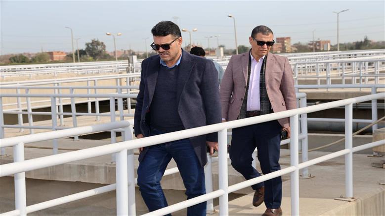 مياه القليوبية تتابع جاهزية محطة معالجة الصرف الصحي ببلتان للتشغيل بكامل طاقتها