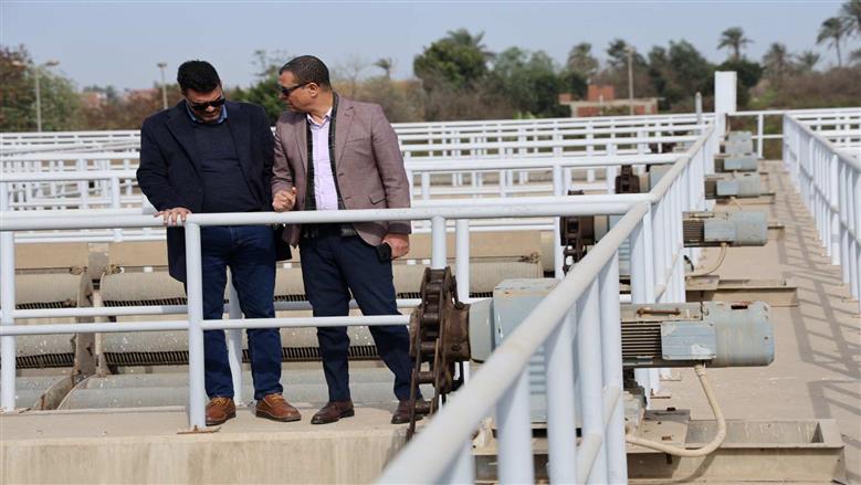 مياه القليوبية تتابع جاهزية محطة معالجة الصرف الصحي ببلتان للتشغيل بكامل طاقتها
