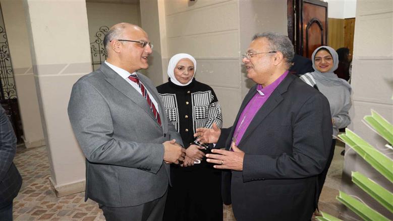 محافظ القليوبية يشارك في مراسم تنصيب القس رفيق دويب راعياً للكنيسة الإنجيلية ببنها