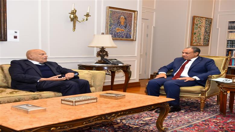 وزير الخارجية يلتقي بالدكتور مجدي يعقوب