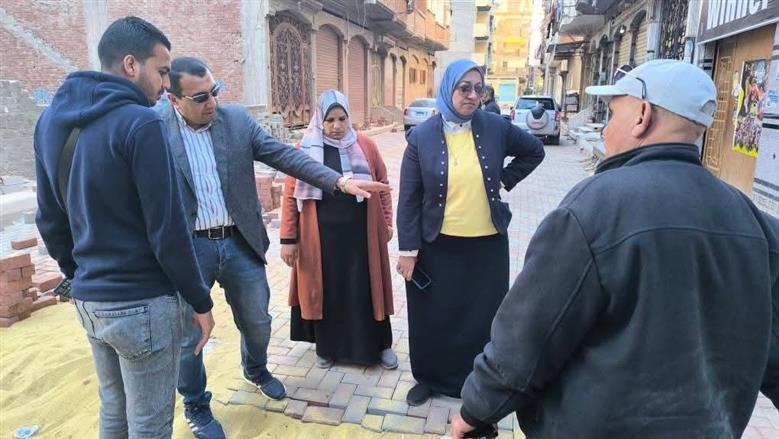 رصف الطرق في كفر الدوار 