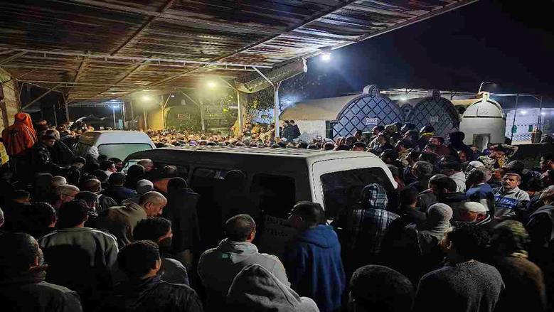 الحزن يخيم على كفر شبرا زنجي أثناء تشييع جثامين أم وأطفالها الأربعة بالمنوفية