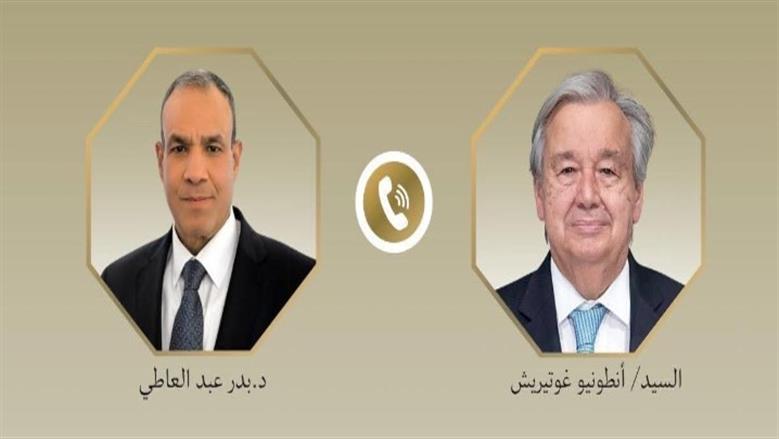  سكرتير عام الأمم المتحدة يثمن دور الرئيس السيسي في دعم أمن واستقرار المنطقة