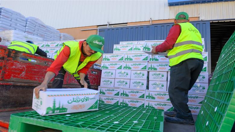 جمعية الأورمان بالمنيا : تجهيز 40 ألف كرتونة مواد غذائية لتوزيعها خلال رمضان