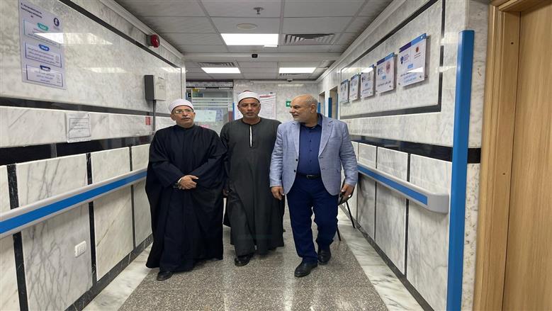 أوقاف الفيوم خلال زيارة معهد الأورام
