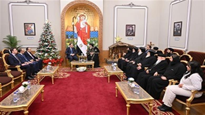 لقاء رئيس الوزراء مع البابا تواضروس
