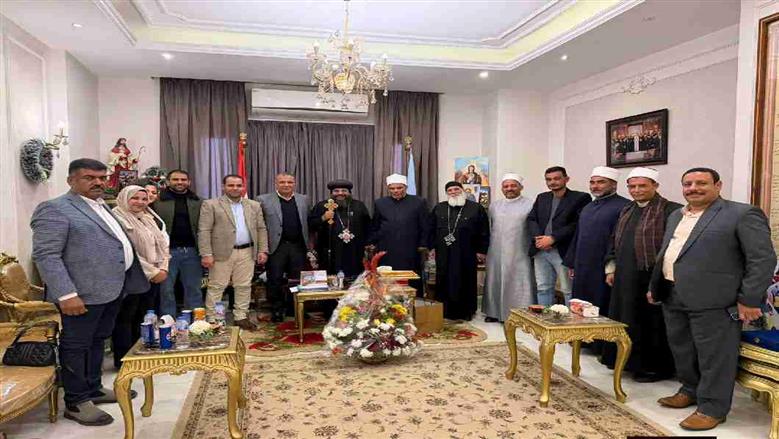 وفد اوقاف البحر الأحمر يهنئ الأنبا إيلاريون