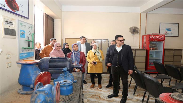 رئيس شركة مياه القليوبية يتفقد مركز التدريب ويتابع البرامج التدريبية للعاملين