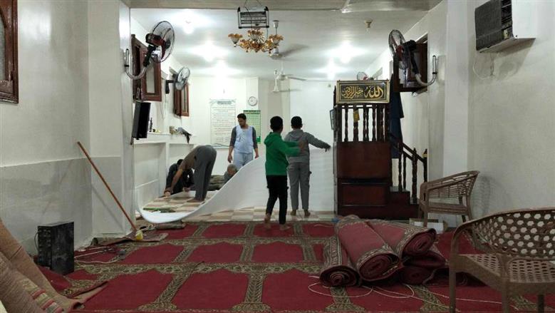 مبادرة شبابية مميزة لتنظيف وفرش وتجهيز المساجد لاستقبال المصلين في الشهر الفضيل بأسيوط 