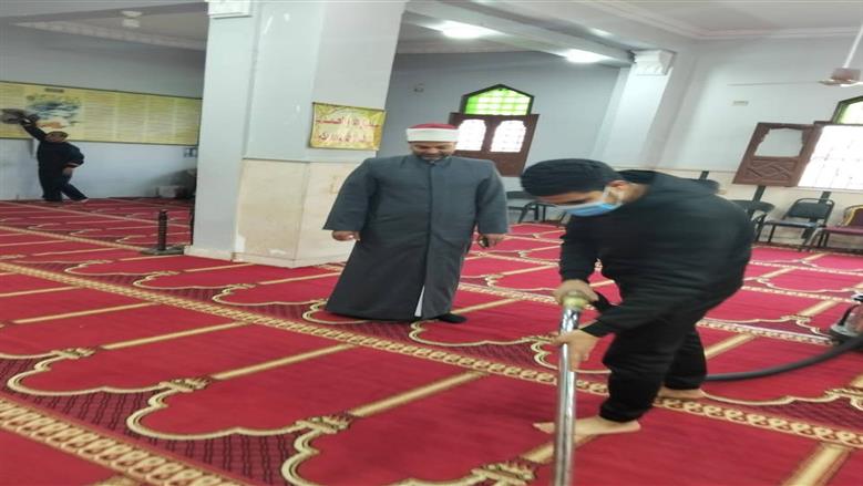 انطلاق حملة نظافة مكبرة بجميع مساجد القليوبية استعدادًا لشهر رمضان المبارك