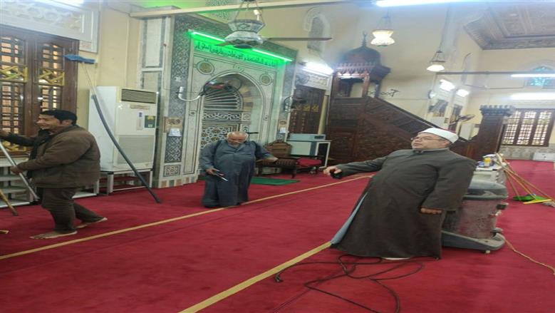 انطلاق حملة نظافة مكبرة بجميع مساجد القليوبية استعدادًا لشهر رمضان المبارك