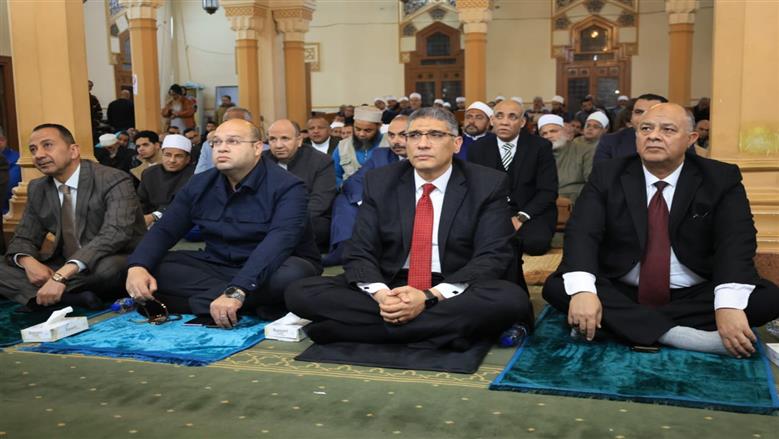 محافظ الجيزة يشهد الاحتفال بذكرى ليلة النصف من شعبان في مسجد أسد بن الفرات