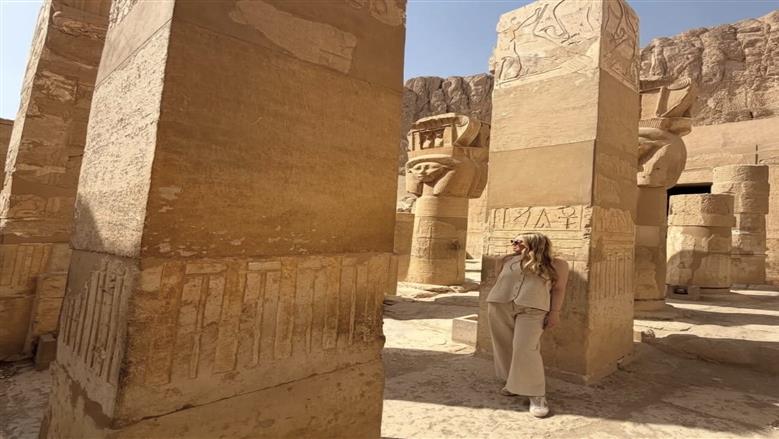 تيفاني ترامب توثق انبهارها بسحر الأقصر عبر إنستجرام