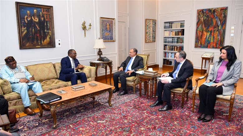 وزير الخارجية يستقبل رئيس لجنة العشرة الافريقية لإصلاح مجلس الأمن