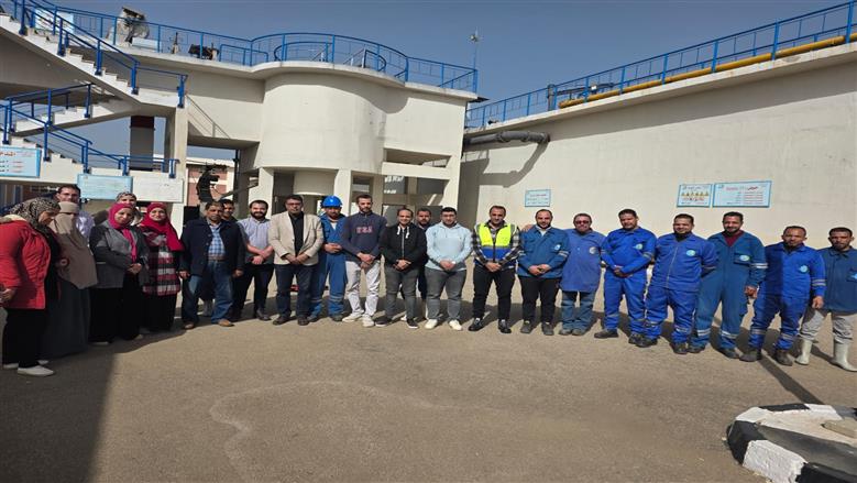 متابعة محطات المعالجة بالمنوفية