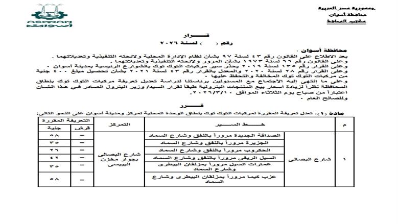 محافظة أسوان