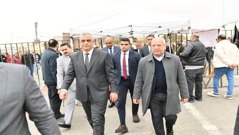 وزير الإنتاج الحربي يدلي بصوته في انتخابات نقابة المهندسين (صور)