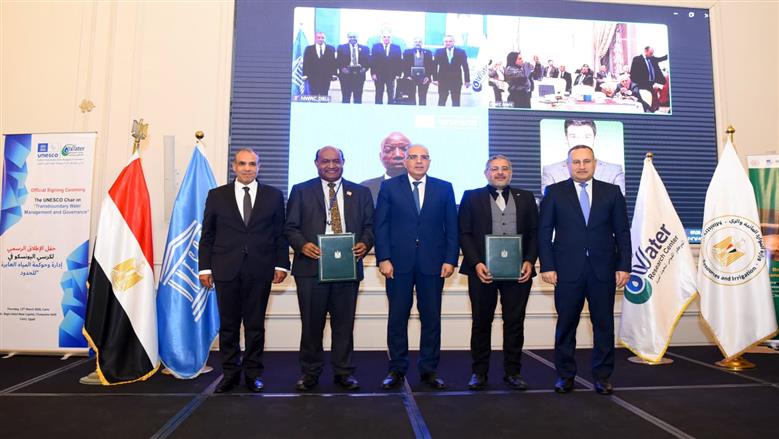 وزير الخارجية يشارك في مراسم توقيع اتفاقية إنشاء كرسي اليونسكو لإدارة وحوكمة المياه العابرة للحدود