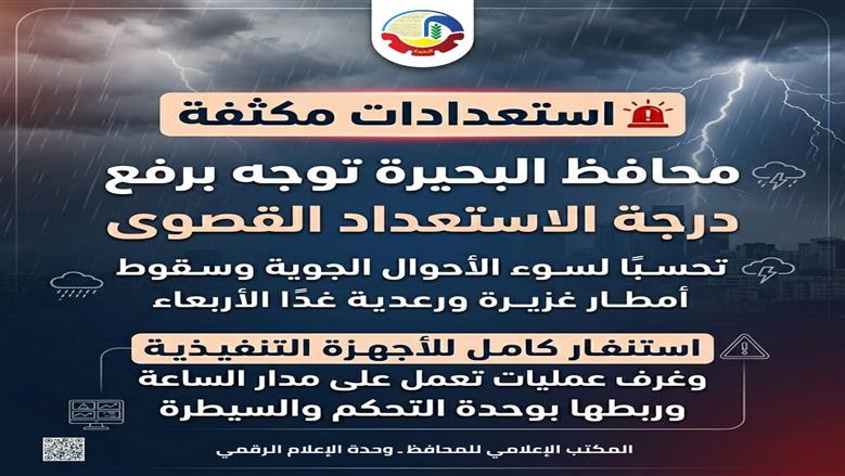 توجيهات عاجلة للمواطنين في البحيرة