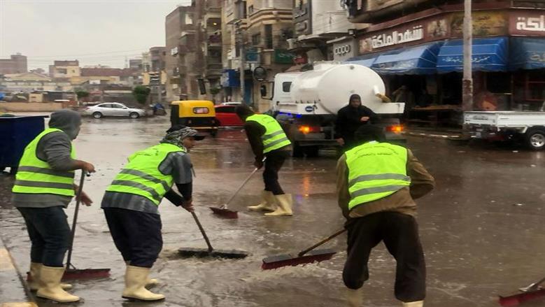 أمطار تضرب البحيرة ورفع درجة الاستعداد